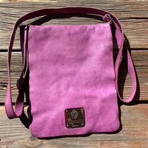 I MEDICI FIRENZE PURPLE ITALIAN LEATHER HANDBAG